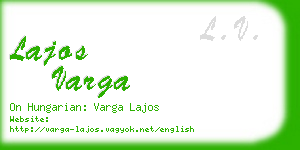 lajos varga business card